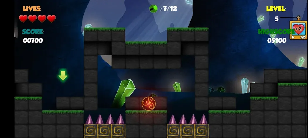 Red Bounce Ball 1 (Ред Роллер Баунс Болл 2) [МОД: Бесконечные деньги, Монеты и Мега MOD] Screenshot 5