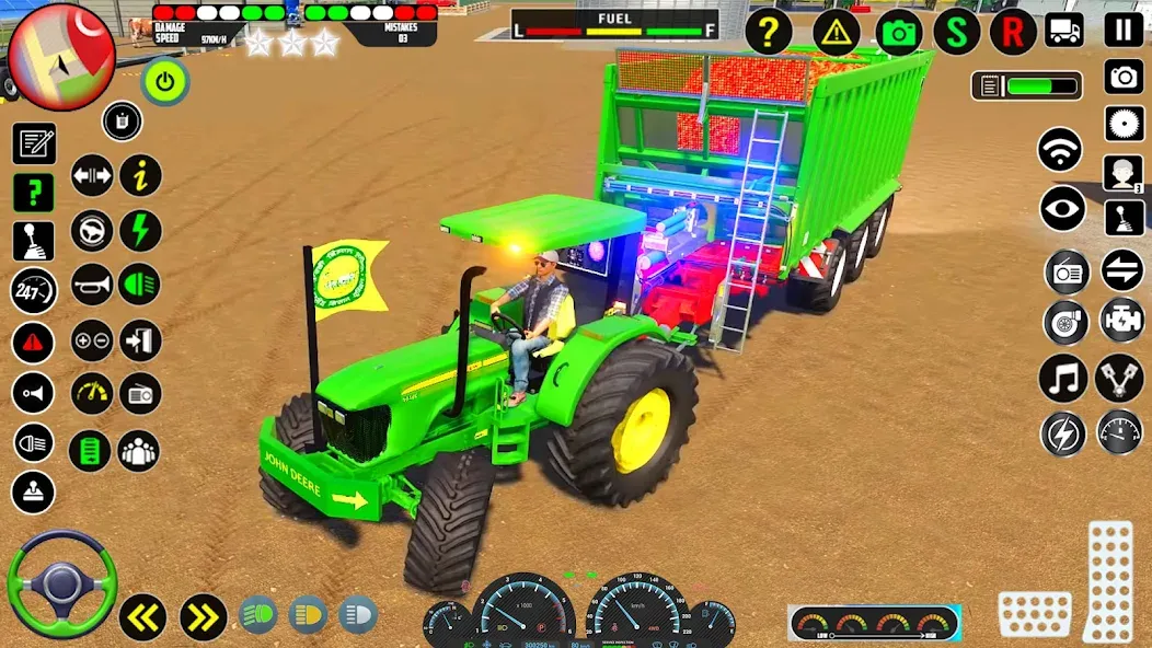Tractor Farming Games 2023 [МОД: Меню, Бесконечные монеты и Открытые уровни] Screenshot 2