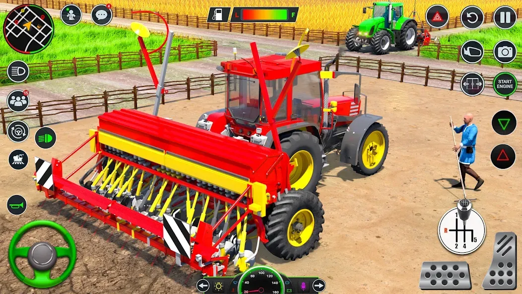 Real Tractor Driving Games (Риал Трактор Драйвинг Геймс) [МОД: Много денег, Монет и Все открыто] Screenshot 2