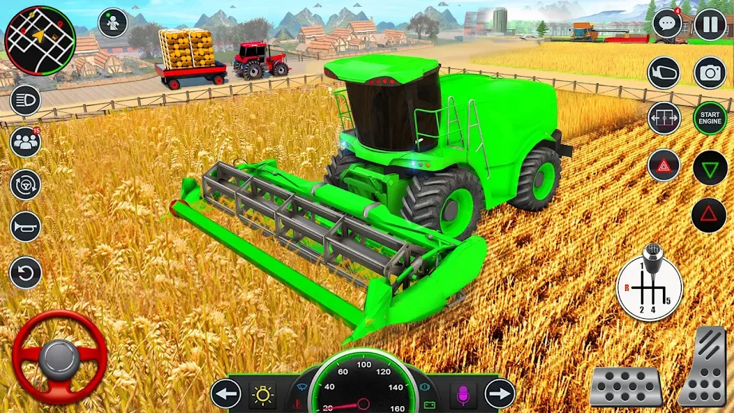 Real Tractor Driving Games (Риал Трактор Драйвинг Геймс) [МОД: Много денег, Монет и Все открыто] Screenshot 3