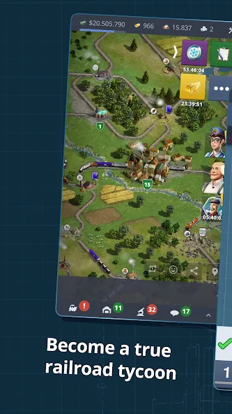 Rail Nation - Railroad Tycoon (Рэйл Нэйшн) [МОД: Много монет, Открытые уровни и Мега MOD] Screenshot 1