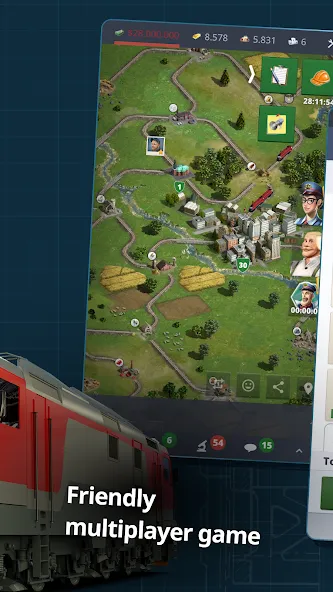 Rail Nation - Railroad Tycoon (Рэйл Нэйшн) [МОД: Много монет, Открытые уровни и Мега MOD] Screenshot 3