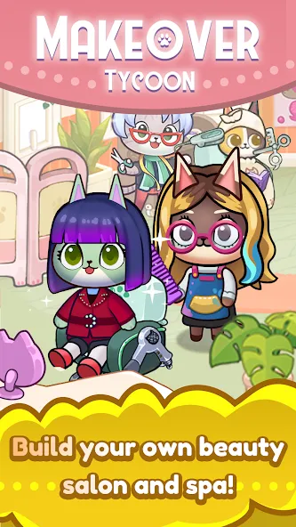 Idle Cat Makeover: Hair Salon [МОД: Много денег, Монет и Все открыто] Screenshot 4