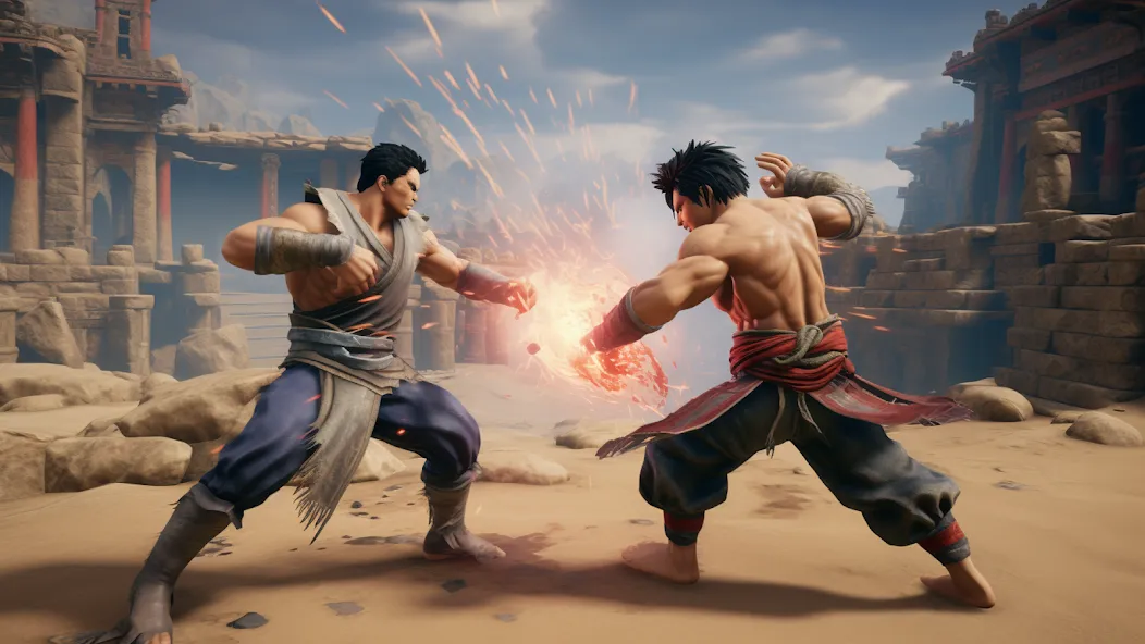 Kung Fu Karate Fight Game (Кунгфу карате бой оффлайн) [МОД: Меню, Бесконечные монеты и Открытые уровни] Screenshot 3