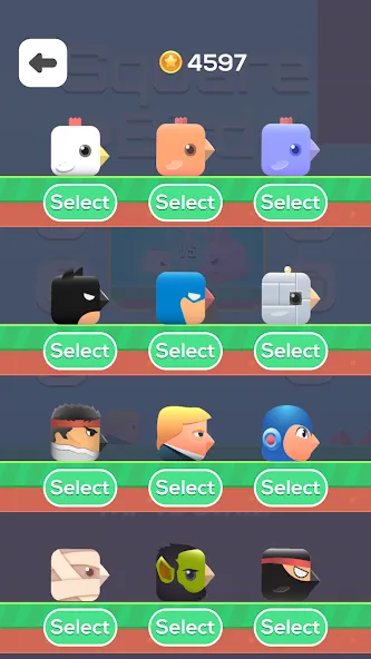 Square Bird - Flappy Chicken (Сквер Брд) [МОД: Все открыто, Дополнительные деньги и Меню MOD] Screenshot 4
