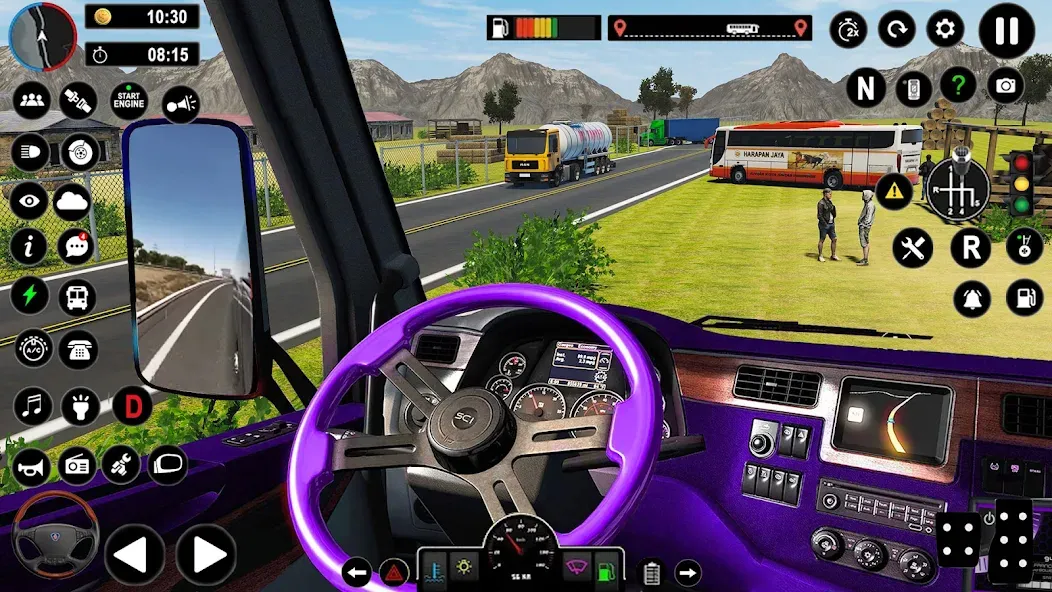 Coach Bus Games: Bus Simulator (Коуч Бас Геймс) [МОД: Меню, Бесконечные монеты и Открытые уровни] Screenshot 3