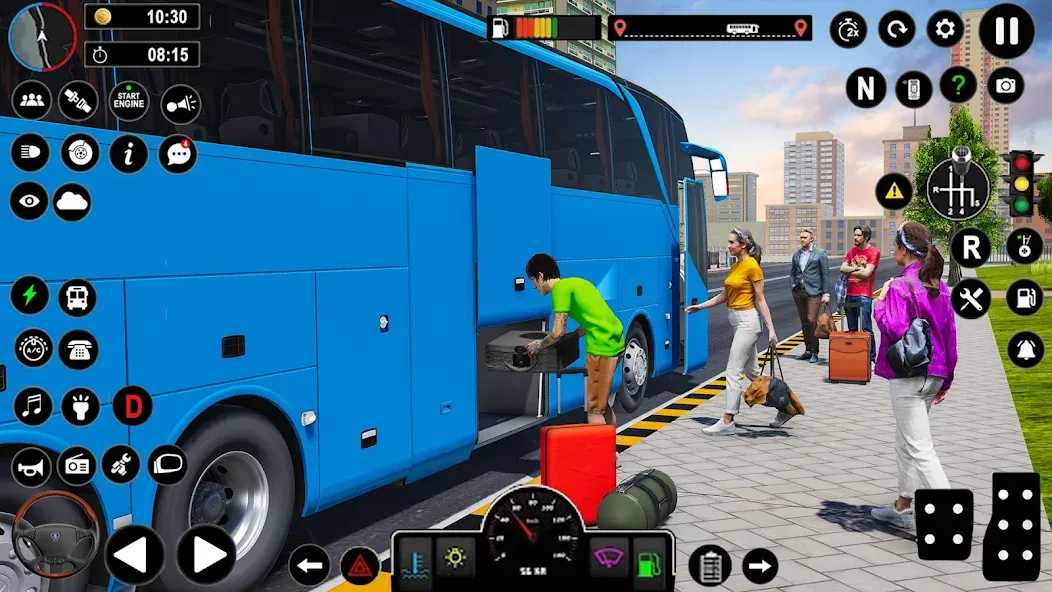 Coach Bus Games: Bus Simulator (Коуч Бас Геймс) [МОД: Меню, Бесконечные монеты и Открытые уровни] Screenshot 4