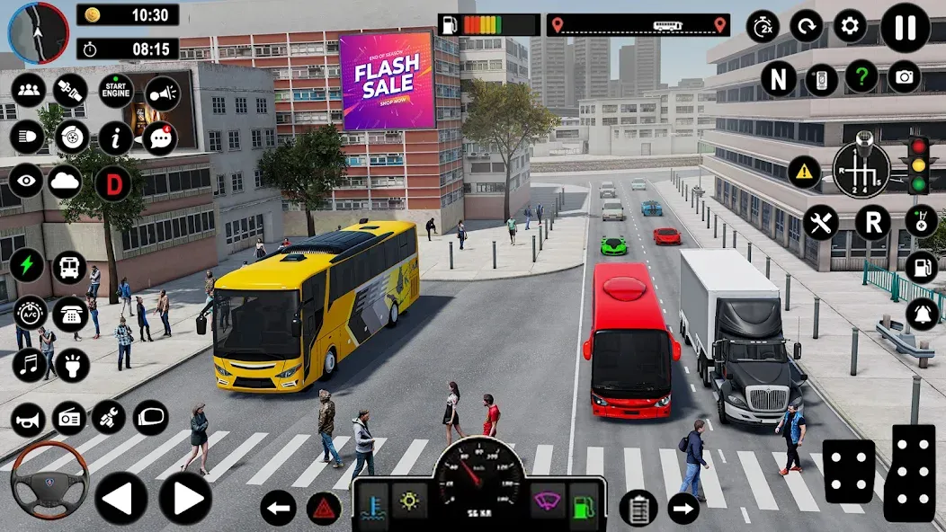 Coach Bus Games: Bus Simulator (Коуч Бас Геймс) [МОД: Меню, Бесконечные монеты и Открытые уровни] Screenshot 5