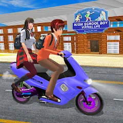 Скачать High School Boy Virtual Life [МОД: Бесконечные деньги, Монеты и Мега MOD] | Взлом High School Boy Virtual Life на Андроид
