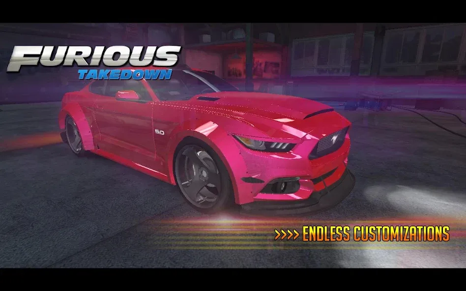 Furious: Takedown Racing (Фьюриъс) [МОД: Деньги, Монеты и Меню MOD] Screenshot 1