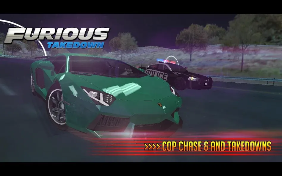 Furious: Takedown Racing (Фьюриъс) [МОД: Деньги, Монеты и Меню MOD] Screenshot 3
