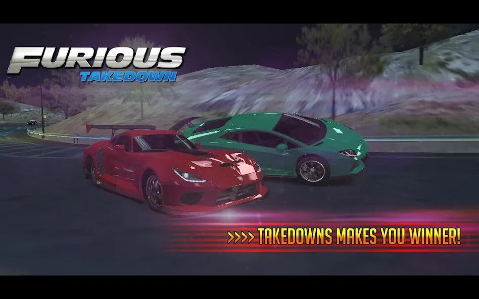 Furious: Takedown Racing (Фьюриъс) [МОД: Деньги, Монеты и Меню MOD] Screenshot 4