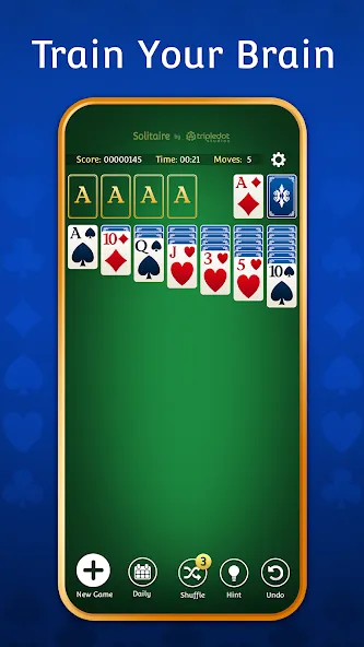 Solitaire: Classic Card Games [МОД: Меню, Бесконечные монеты и Открытые уровни] Screenshot 1