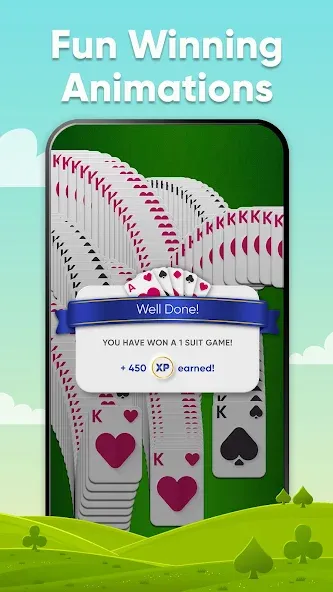 Spider Solitaire (Спайдер Солитер) [МОД: Все открыто, Дополнительные деньги и Меню MOD] Screenshot 4