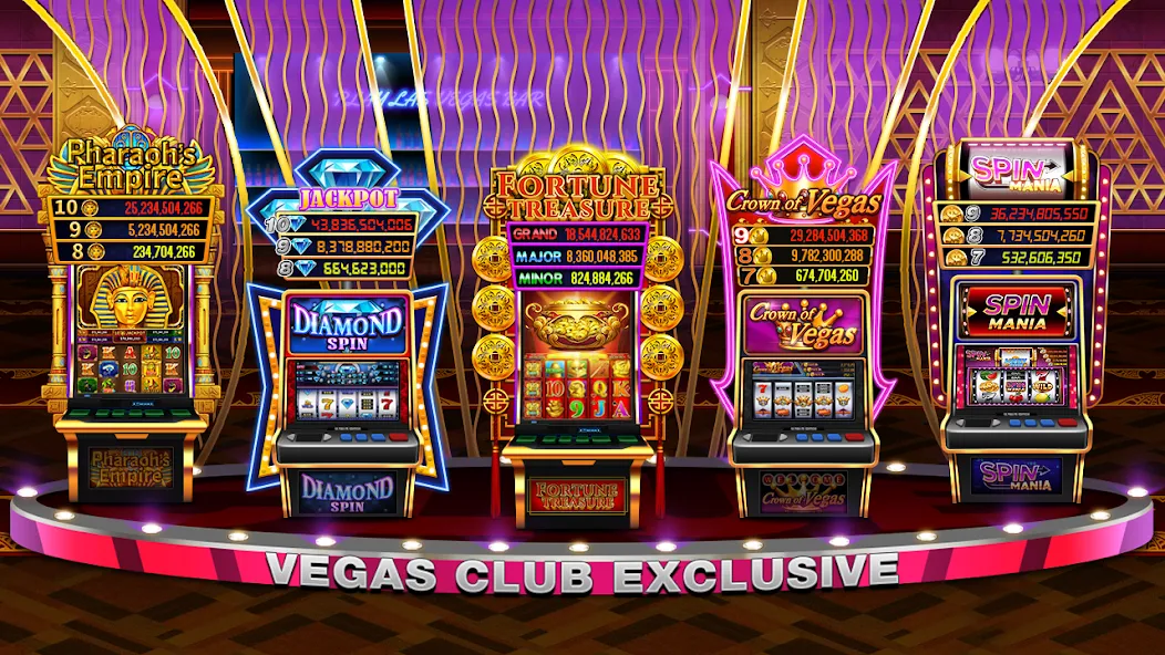 Play Las Vegas - Casino Slots (Плей Лас Вегас) [МОД: Много монет, Открытые уровни и Мега MOD] Screenshot 2