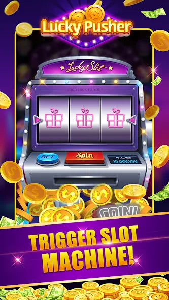 Lucky Cash Pusher Coin Games (Лаки Кэш Пушер Коин Геймс) [МОД: Много денег, Монет и Все открыто] Screenshot 2