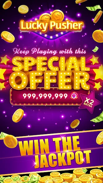 Lucky Cash Pusher Coin Games (Лаки Кэш Пушер Коин Геймс) [МОД: Много денег, Монет и Все открыто] Screenshot 3