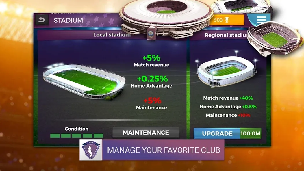 WSM - Women's Soccer Manager (ВСМ) [МОД: Меню, Бесконечные монеты и Открытые уровни] Screenshot 2