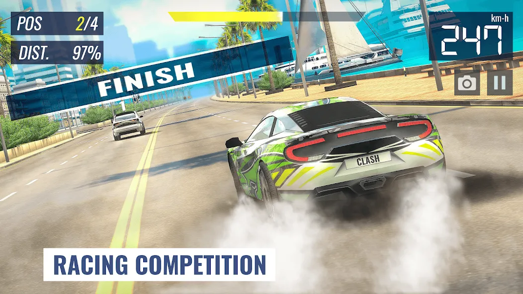 Racing Clash (Рейсинг Клэш) [МОД: Деньги, Монеты и Меню MOD] Screenshot 3