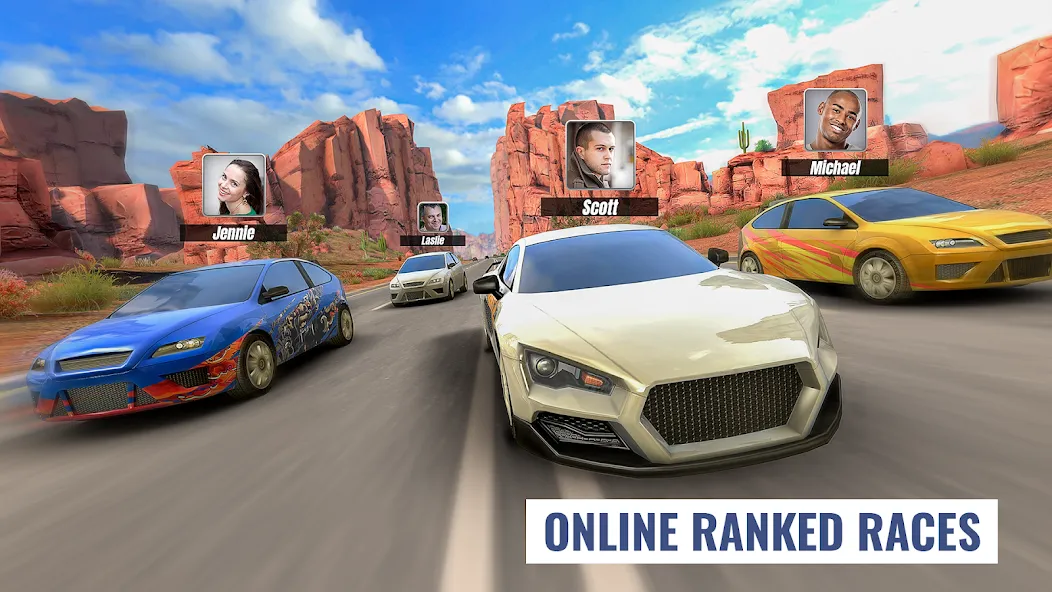 Racing Clash (Рейсинг Клэш) [МОД: Деньги, Монеты и Меню MOD] Screenshot 5