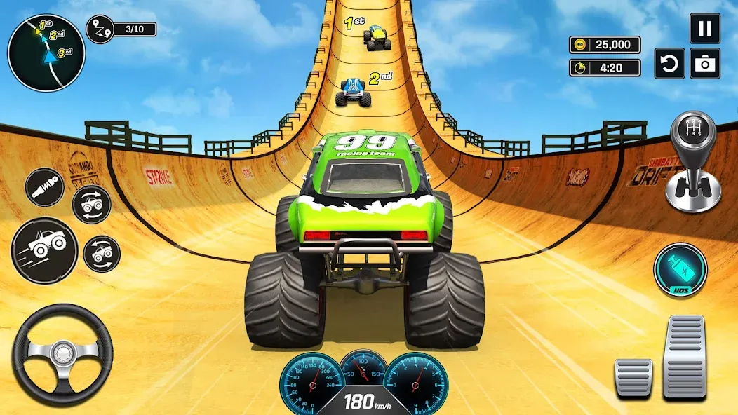 Monster Truck Games- Car Games [МОД: Деньги, Монеты и Меню MOD] Screenshot 1