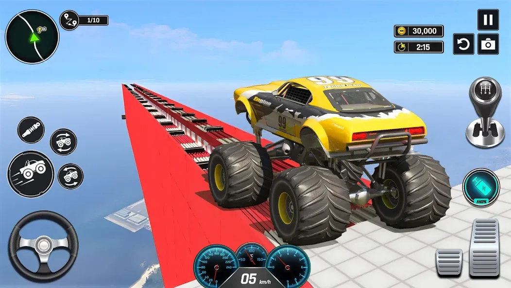 Monster Truck Games- Car Games [МОД: Деньги, Монеты и Меню MOD] Screenshot 3