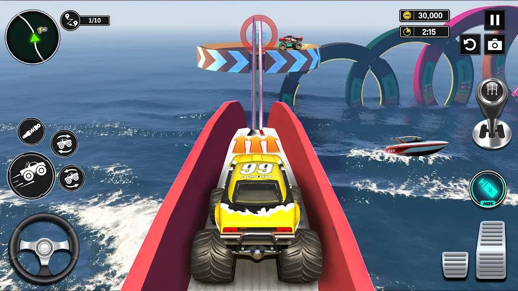 Monster Truck Games- Car Games [МОД: Деньги, Монеты и Меню MOD] Screenshot 4