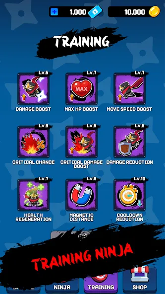 NINJA SURVIVOR.io [МОД: Много монет, Открытые уровни и Мега MOD] Screenshot 5