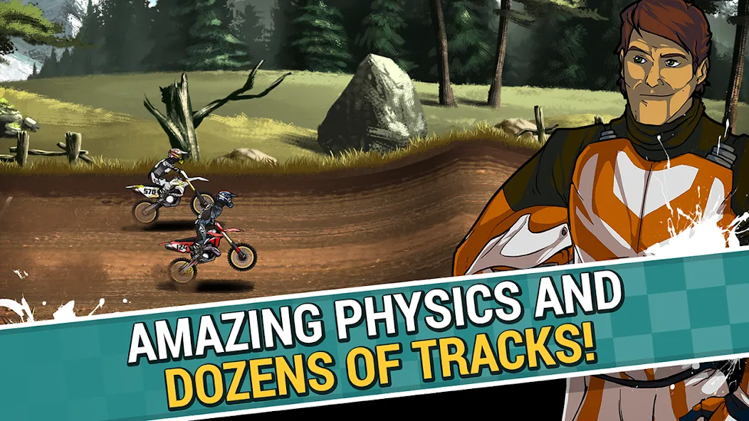 Mad Skills Motocross 2 (Мад Скилс Мотокросс 2) [МОД: Деньги, Монеты и Меню MOD] Screenshot 1