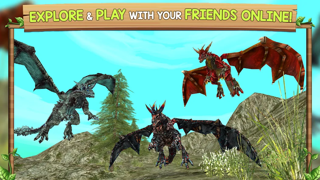 Dragon Sim Online: Be A Dragon [МОД: Бесконечные деньги, Монеты и Мега MOD] Screenshot 4