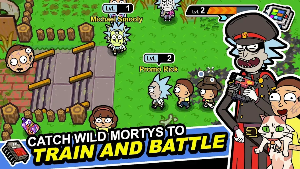 Rick and Morty: Pocket Mortys (Покет Мортис) [МОД: Деньги, Монеты и Меню MOD] Screenshot 1