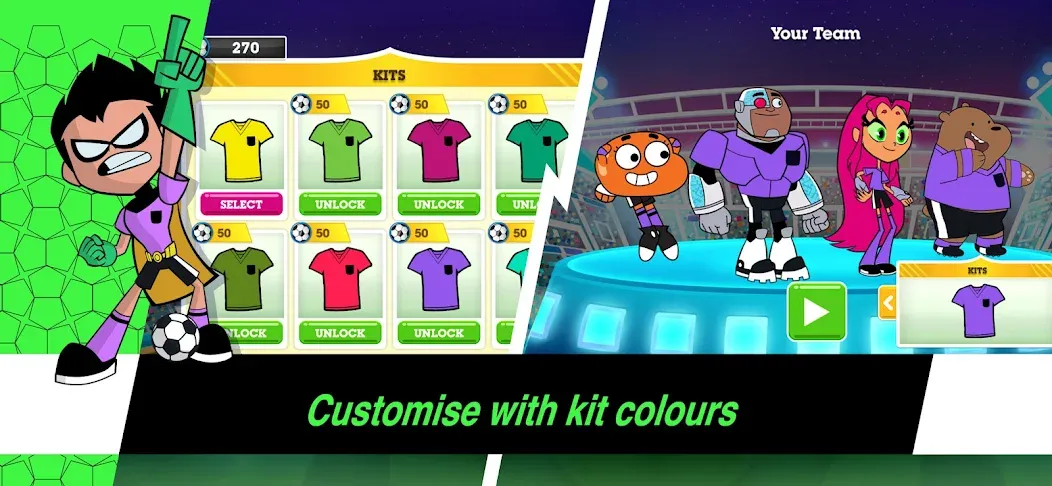 Toon Cup - Football Game [МОД: Меню, Бесконечные монеты и Открытые уровни] Screenshot 4