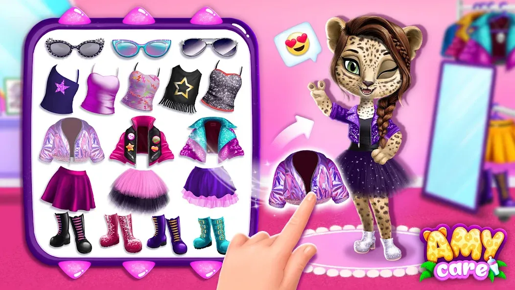 Amy Care - My Leopard Baby [МОД: Деньги, Монеты и Меню MOD] Screenshot 3