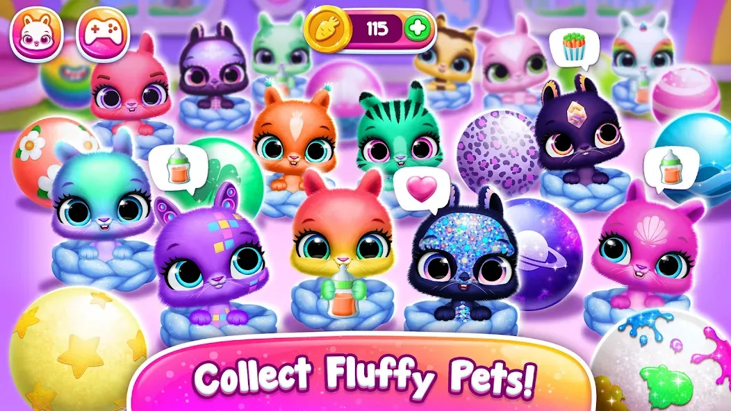 Bunnsies - Happy Pet World (Баннсиз) [МОД: Много денег, Монет и Все открыто] Screenshot 4