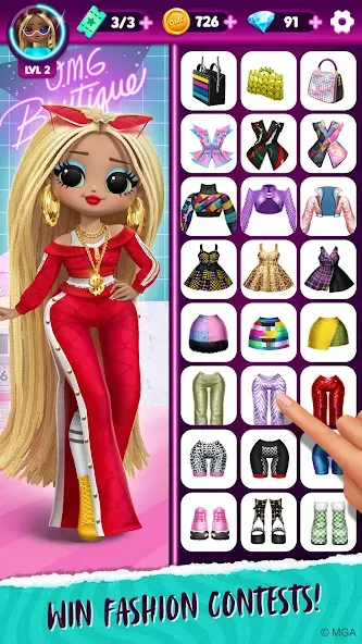 LOL Surprise! OMG Fashion Club [МОД: Много монет, Открытые уровни и Мега MOD] Screenshot 3