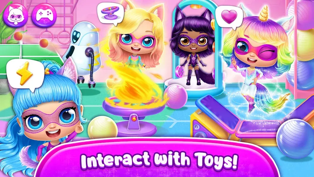 Power Girls - Fantastic Heroes [МОД: Все открыто, Дополнительные деньги и Меню MOD] Screenshot 4