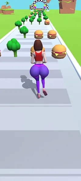Twerk Race 3D: Belly Body Run (Тверк Рейс 3D) [МОД: Все открыто, Дополнительные деньги и Меню MOD] Screenshot 2