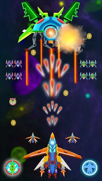 Galaxy Shooting: Alien Attack (Гэлэкси Шутинг) [МОД: Много денег, Монет и Все открыто] Screenshot 4