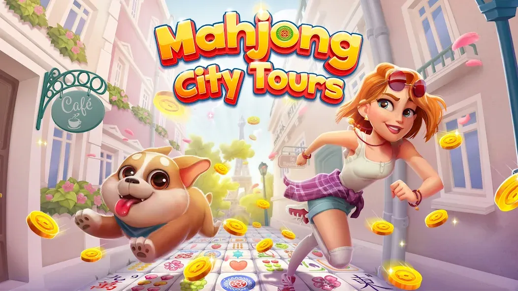 Mahjong City Tours: Tile Match (Маджонг Сити Турс) [МОД: Бесконечные деньги, Монеты и Мега MOD] Screenshot 1
