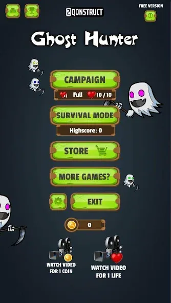 Ghost Hunter (Гост Хантер) [МОД: Бесконечные деньги, Монеты и Мега MOD] Screenshot 1