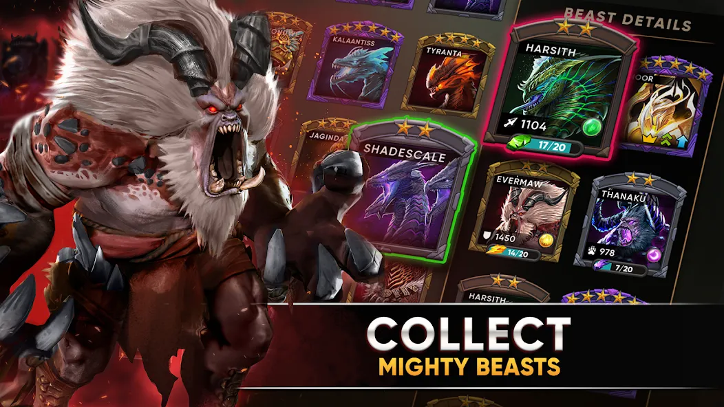 Clash of Beasts: Tower Defense (Клэш оф Бистс) [МОД: Деньги, Монеты и Меню MOD] Screenshot 1