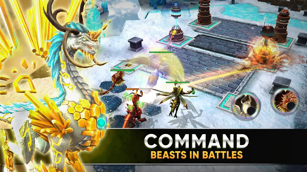 Clash of Beasts: Tower Defense (Клэш оф Бистс) [МОД: Деньги, Монеты и Меню MOD] Screenshot 2