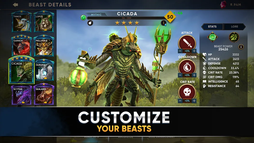 Clash of Beasts: Tower Defense (Клэш оф Бистс) [МОД: Деньги, Монеты и Меню MOD] Screenshot 4