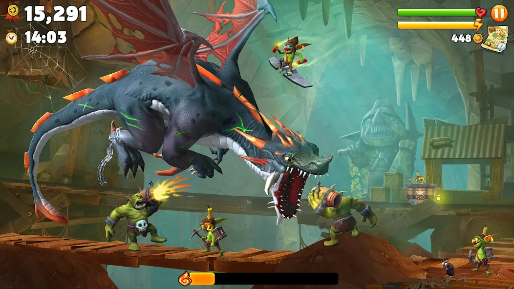 Hungry Dragon (Хангри Драгон) [МОД: Много денег, Монет и Все открыто] Screenshot 2