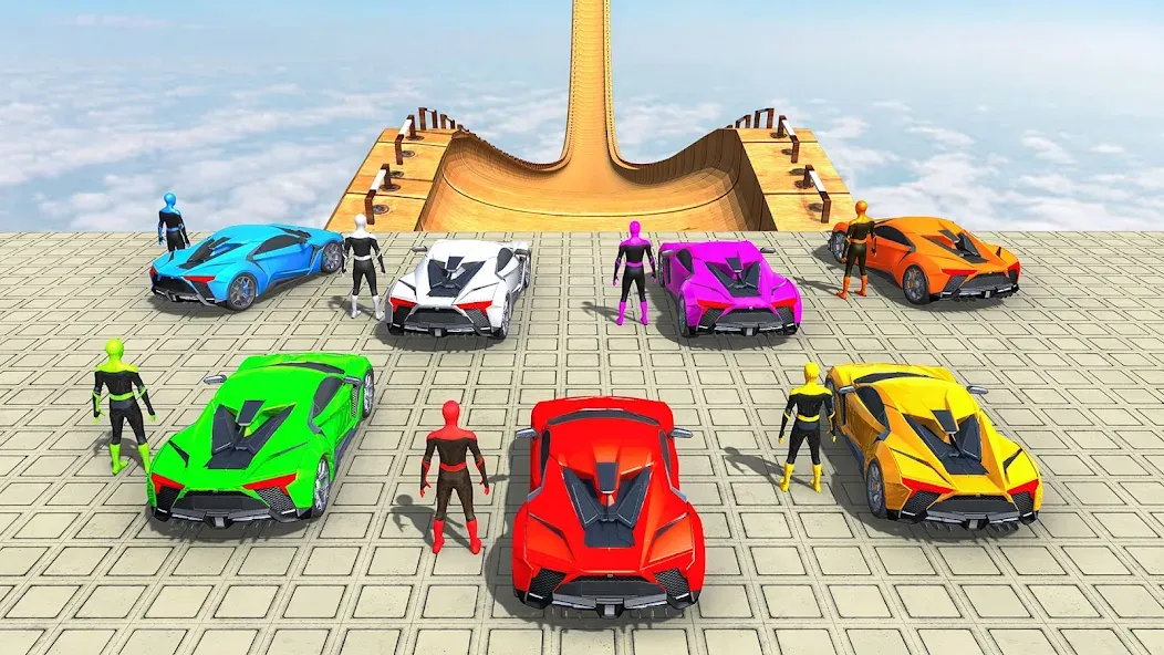 Mega Ramp Car Games Car Stunts [МОД: Бесконечные деньги, Монеты и Мега MOD] Screenshot 1