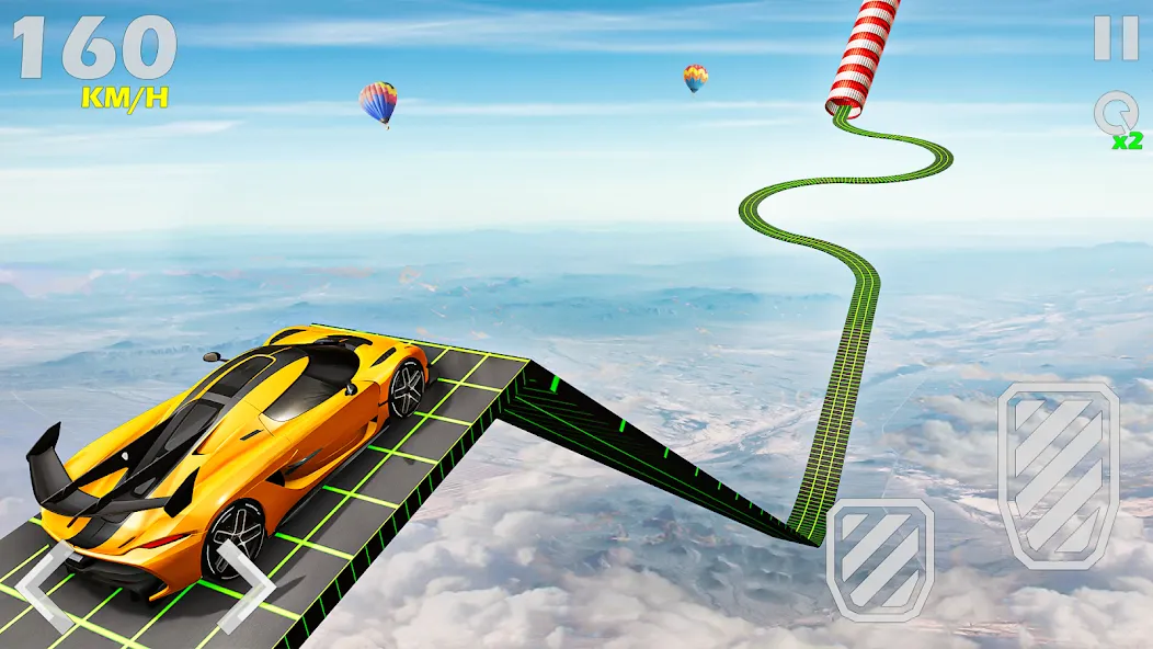 Mega Ramp Car Games Car Stunts [МОД: Бесконечные деньги, Монеты и Мега MOD] Screenshot 4