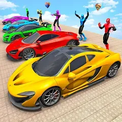 Скачать Mega Ramp Car Games Car Stunts [МОД: Бесконечные деньги, Монеты и Мега MOD] | Взлом Mega Ramp Car Games Car Stunts на Андроид