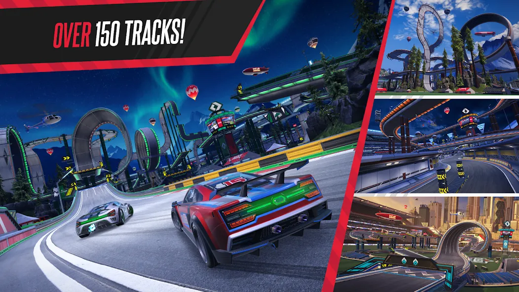 Hot Lap League: Racing Mania! (Хот Лап Лига) [МОД: Меню, Бесконечные монеты и Открытые уровни] Screenshot 1