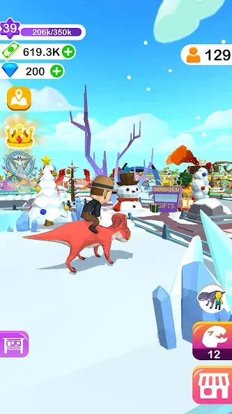 Dino Tycoon - 3D Building Game [МОД: Много денег, Монет и Все открыто] Screenshot 5