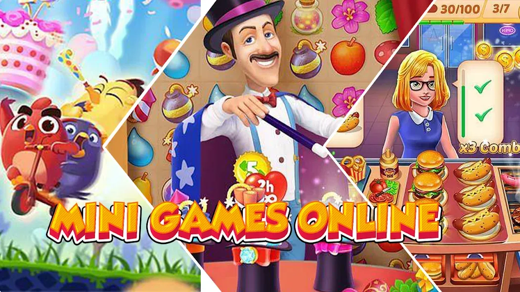 Mini Games Online (Миниигры онлайн) [МОД: Бесконечные деньги, Монеты и Мега MOD] Screenshot 1